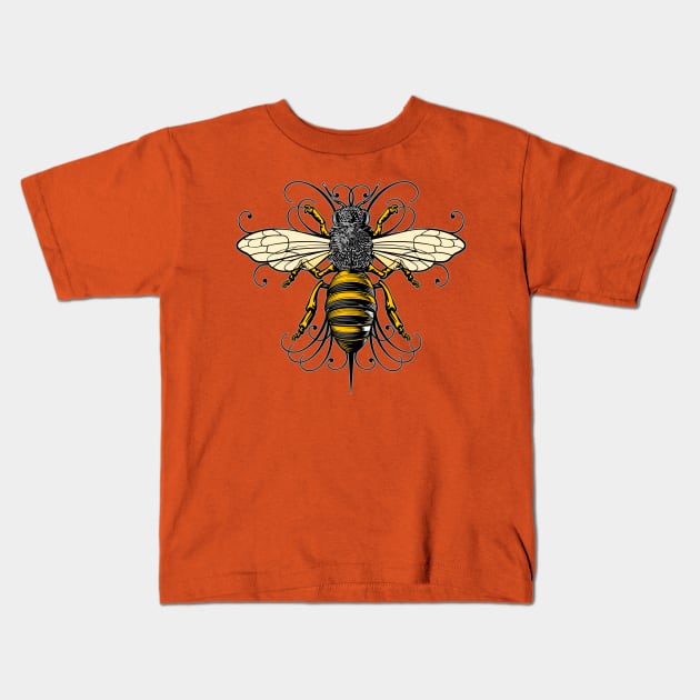 bumblebee Kids T-Shirt by HornArt